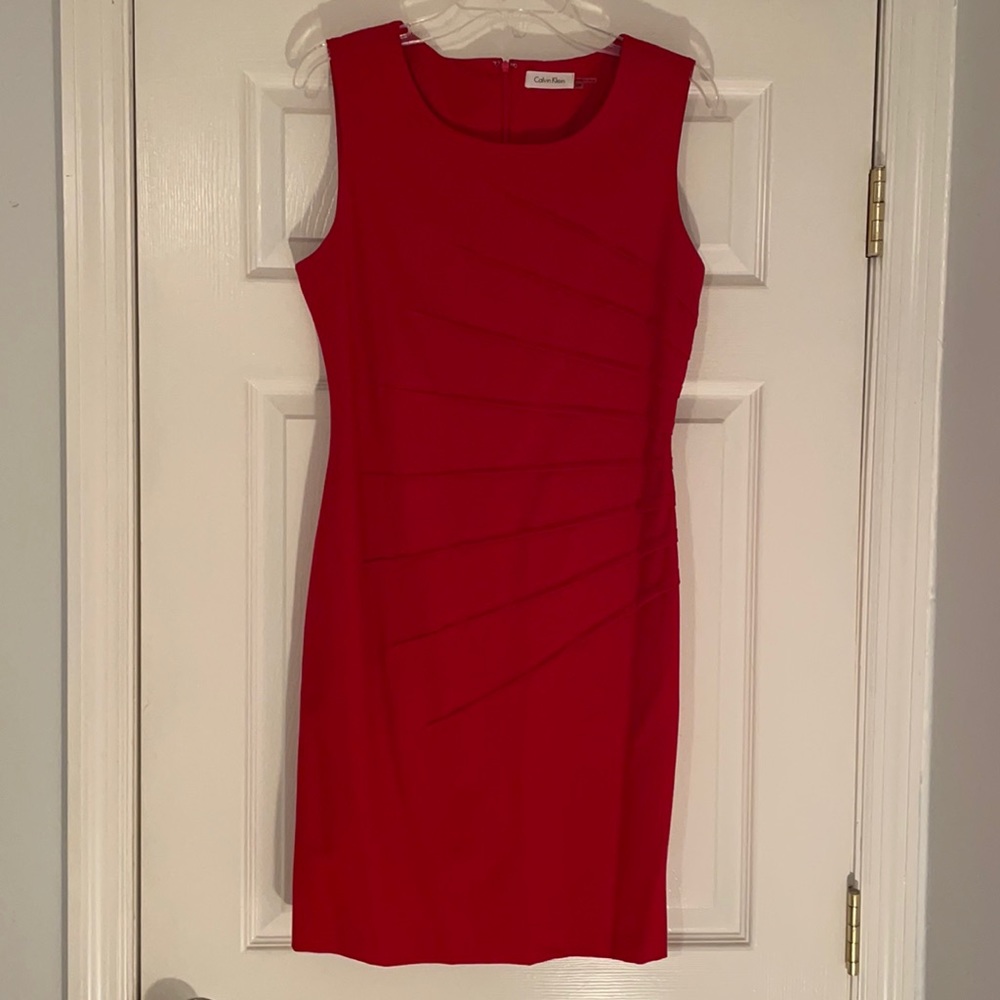 Beautiful red Calvin Klein dress